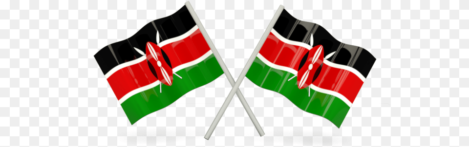 Two Wavy Flags Transparent Kenyan Flag, Dynamite, Weapon Free Png Download