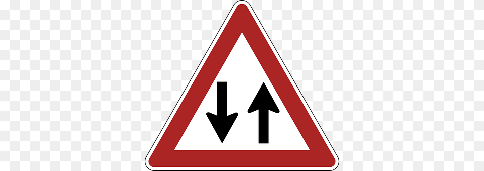 Two Way Traffic Sign, Symbol, Road Sign Png