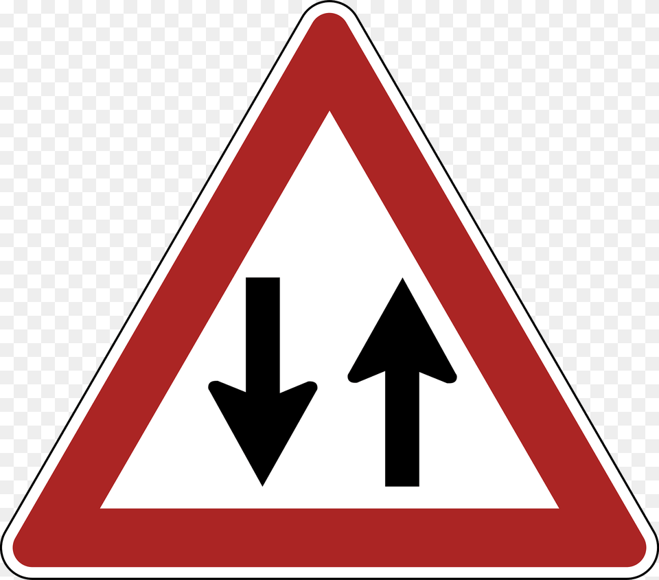 Two Way Traffic Clipart, Road Sign, Sign, Symbol, Dynamite Free Transparent Png