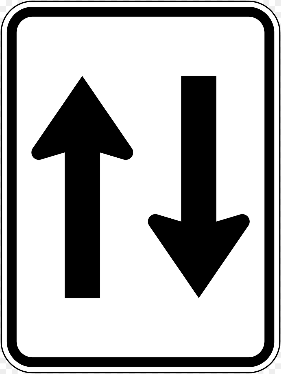 Two Waytraffic Sign In Australia Clipart, Symbol, Road Sign, Cross Png Image