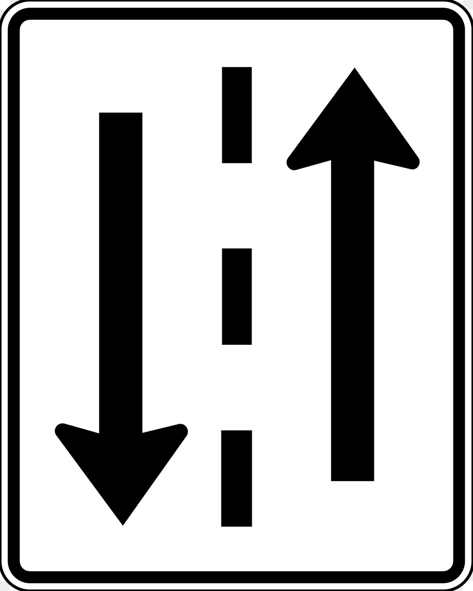 Two Waytraffic Sign In British Columbia Clipart, Symbol, Road Sign Free Png