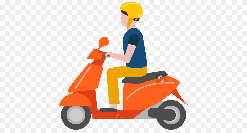 Two Wheeler Clipart, Vehicle, Transportation, Scooter, Person Free Transparent Png