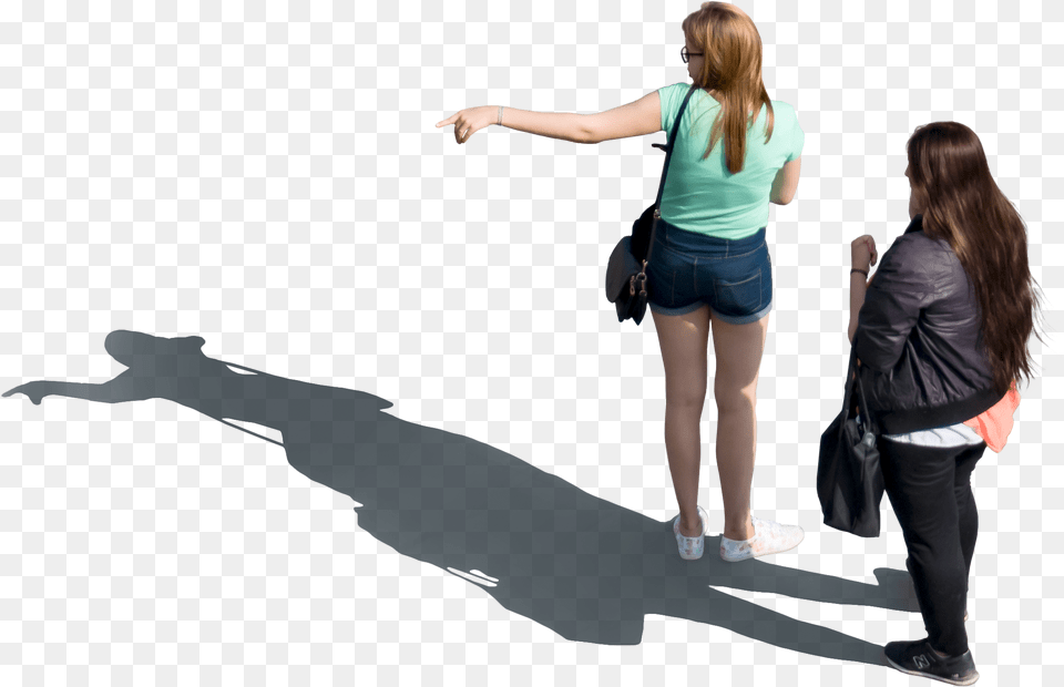 Two White Girls Cutout With Leisure, Accessories, Person, Handbag, Woman Free Png Download