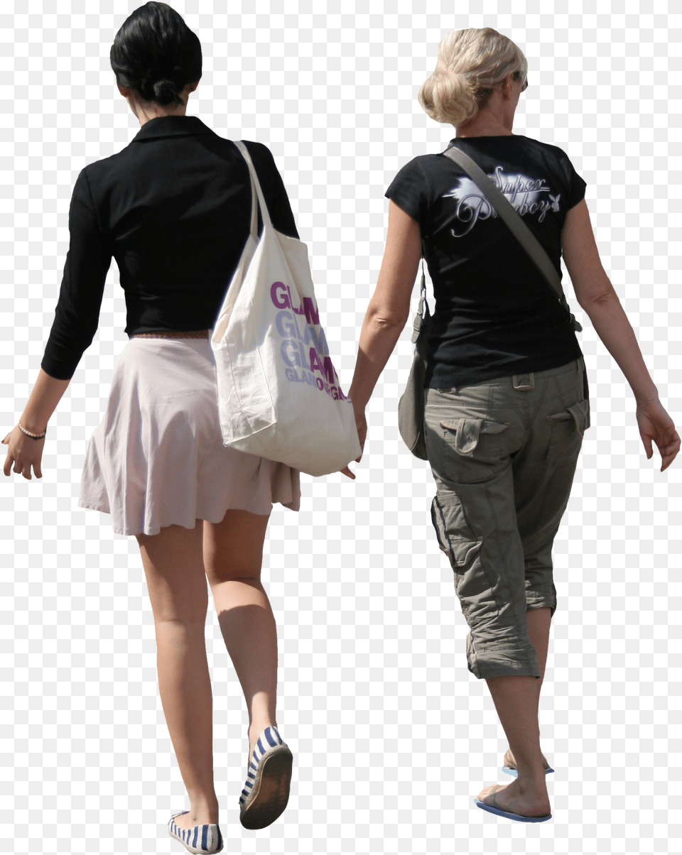 Two Women Cut Out People Trees And Leaves People 2d, Accessories, Skirt, Shorts, Person Free Transparent Png