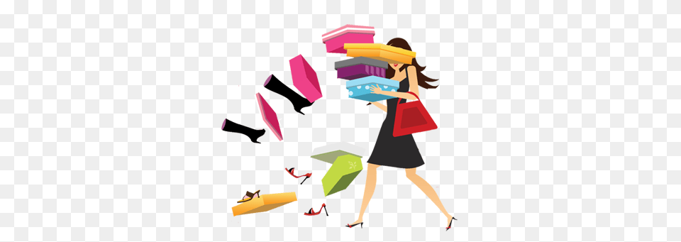 Two Women Shopping Clipart Free Clipart, Art, Graphics, Modern Art, People Png