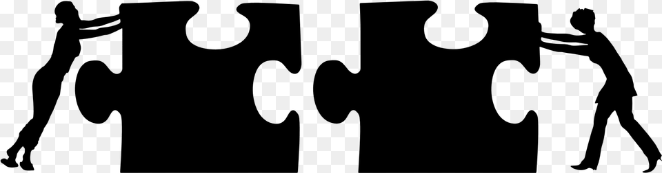 Two Women Two Puzzle Pieces Silhouette By Gdj Created Bad Workers Always Blame Their Tools, Gray Png Image