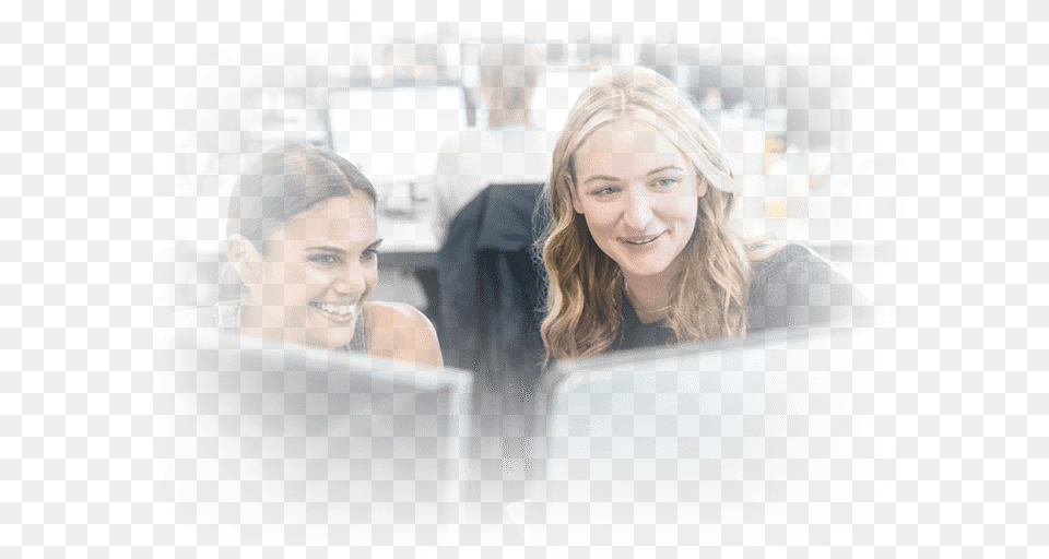 Two Women Working In Office Girl, Head, Portrait, Photography, Person Free Transparent Png