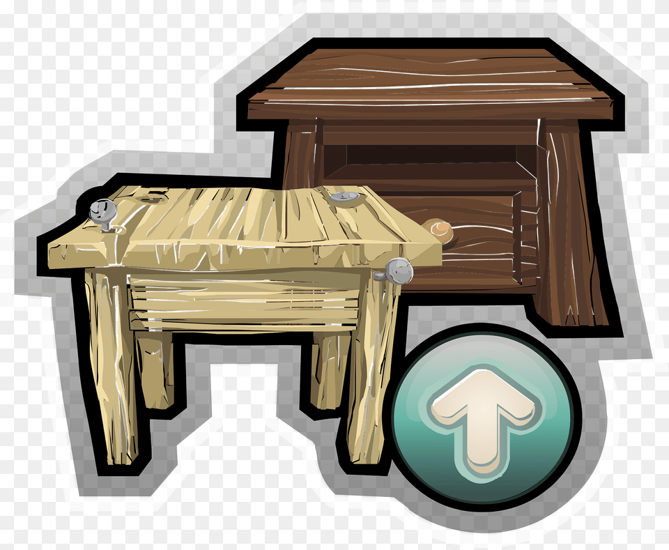 Two Wooden Tables Clipart, Architecture, Rural, Outdoors, Nature Free Png