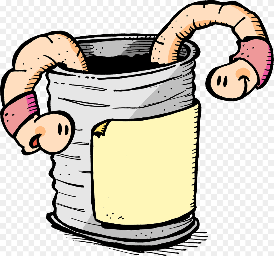 Two Worms In A Can Clipart, Bucket, Baby, Person, Nature Free Png