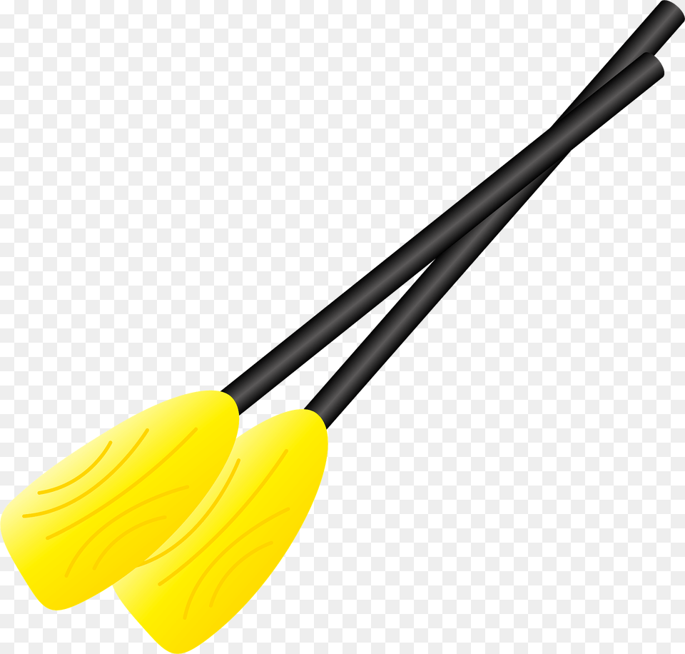 Two Yellow Oars Clipart, Paddle, Smoke Pipe Free Png Download