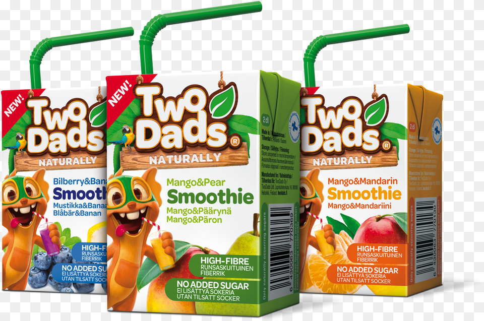 Twodads Smoothie Packages Two Dads Smoothie, Beverage, Juice, Advertisement, Toy Free Transparent Png