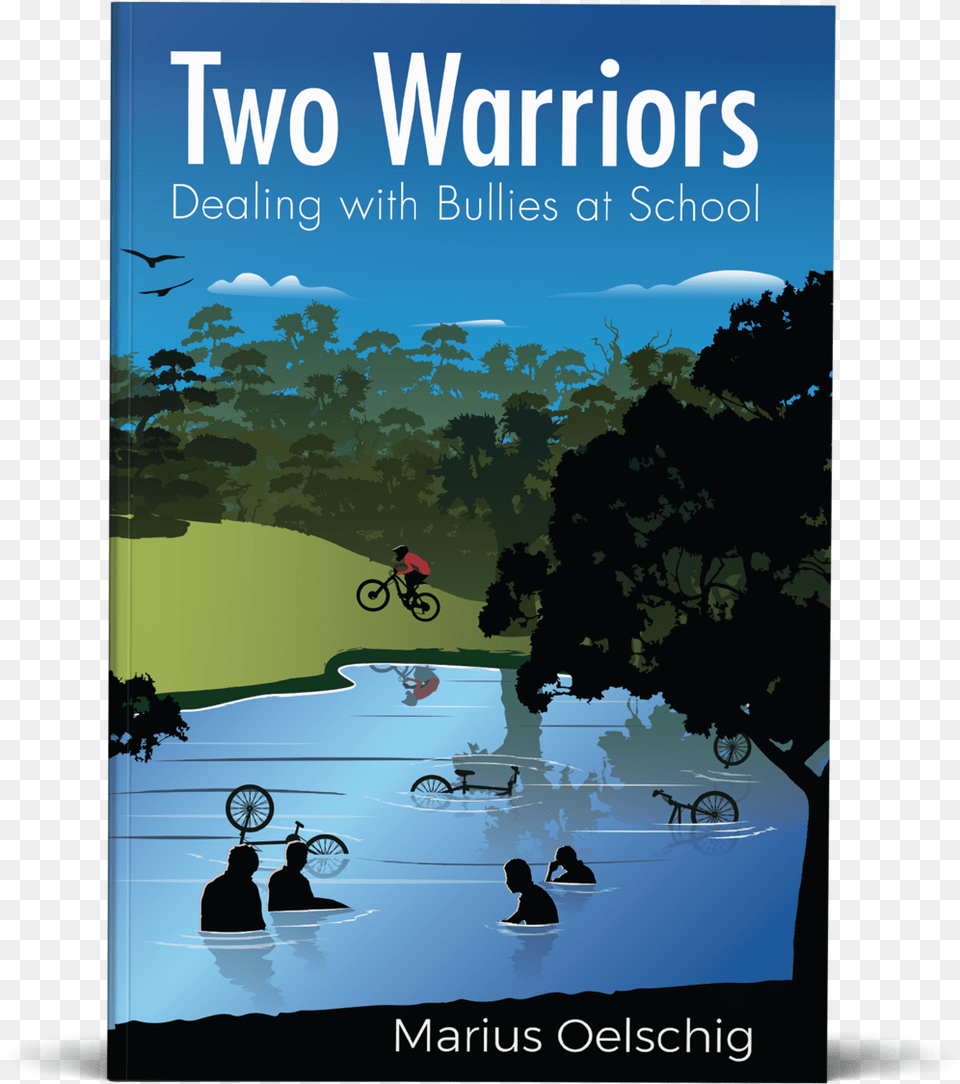 Twowarriors Mockup Book Cover Design, Advertisement, Poster, Person, Vehicle Png Image