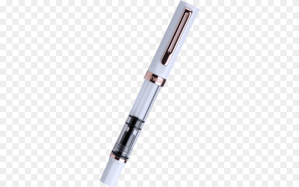 Twsbi Eco Fountain Pen White Rose Gold Trim Special Edition Solid, Fountain Pen, Smoke Pipe Free Transparent Png