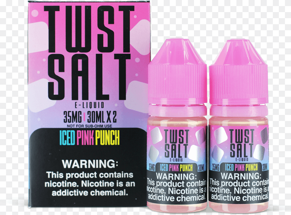 Twst Iced Pink Punch Salts Cosmetics, Can, Tin, Bottle, Perfume Free Png Download