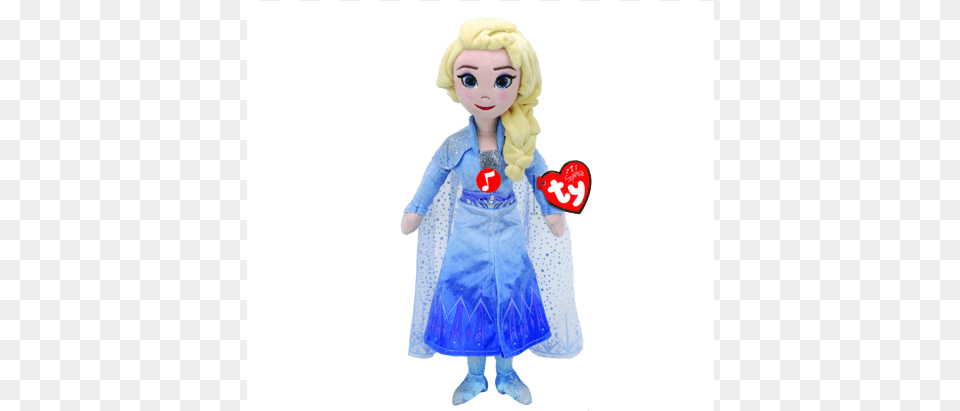 Ty Bamse Elsa Fra Frozen2 Med Lydid Cloud 9699 Frozen 2 Plush Dolls, Doll, Toy, Child, Female Png