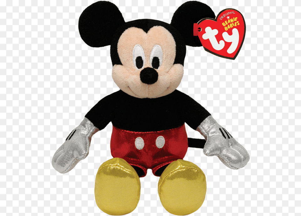 Ty Beanie Babies Mickey Mouse, Plush, Toy, Teddy Bear, Clothing Free Transparent Png