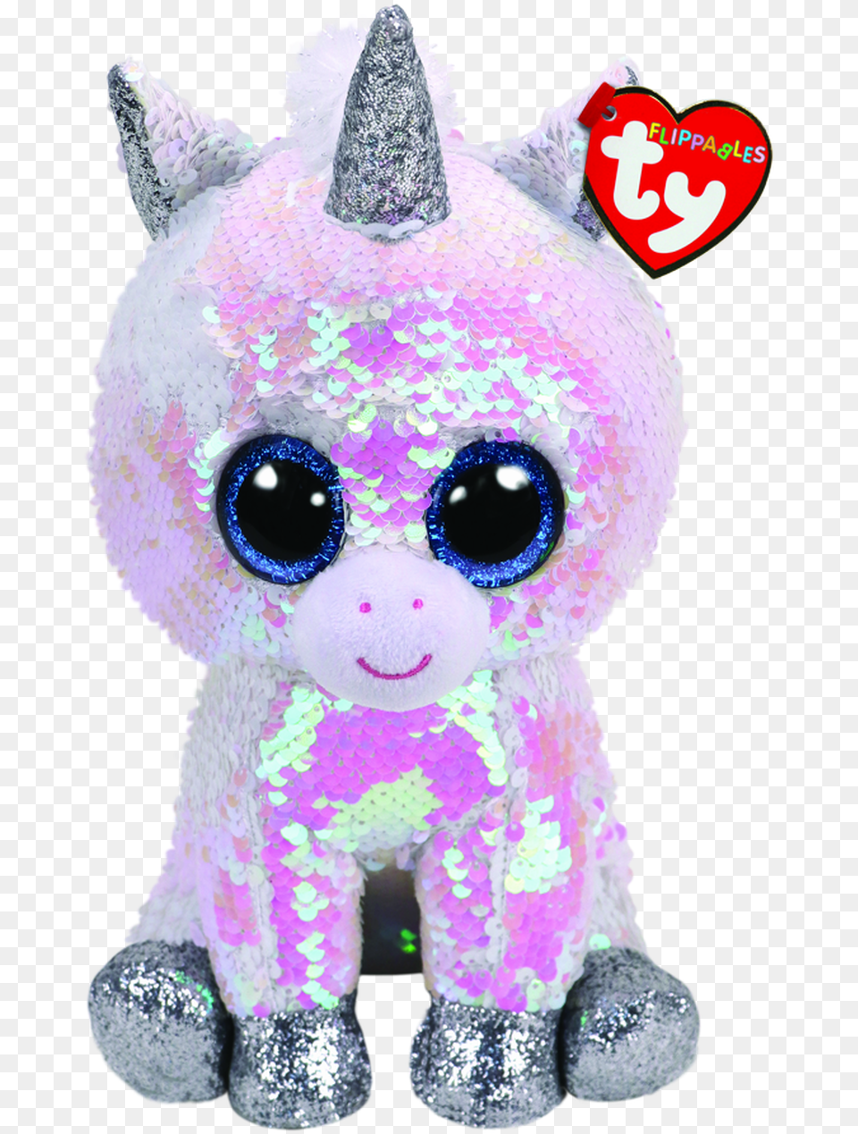 Ty Beanie Boo Flippables Diamond Unicorn Medium Beanie Boos Sequin, Plush, Toy, Pinata Png