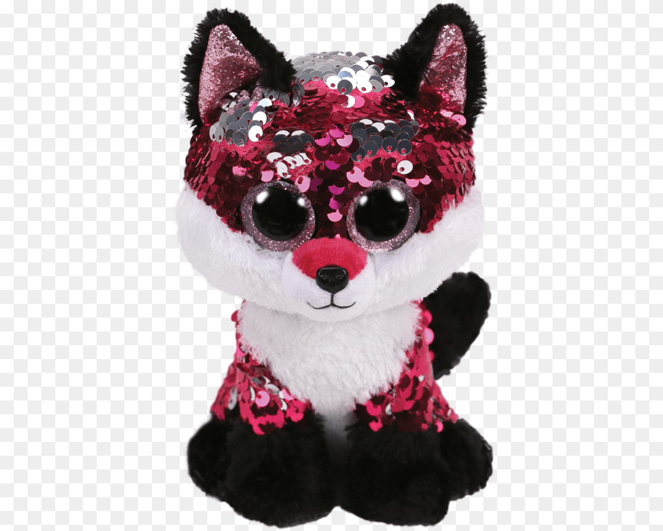 Ty Flippables Sequins Plush Jewel Fox Ty Flippables Fox, Toy, Doll Free Png Download