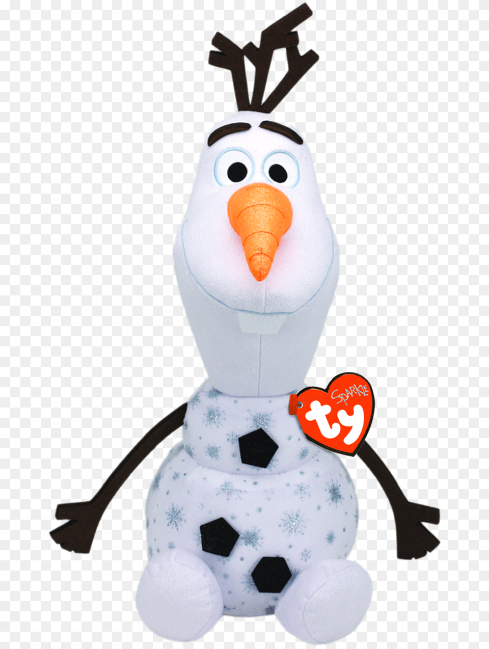 Ty Medium Olaf Snowman Plush Ty Sparkle Olaf, Winter, Nature, Outdoors, Snow Png