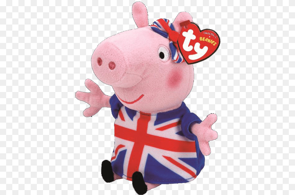 Ty Peppa Pig Peppa Pig Union Jack, Plush, Toy Free Transparent Png