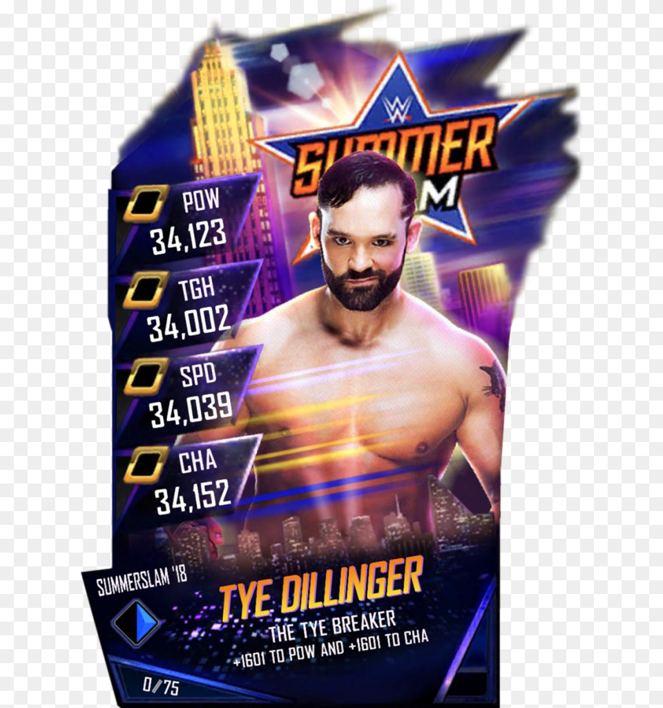 Tyedillinger S4 21 Summerslam18 Fusion Flyer, Advertisement, Poster, Adult, Male Png