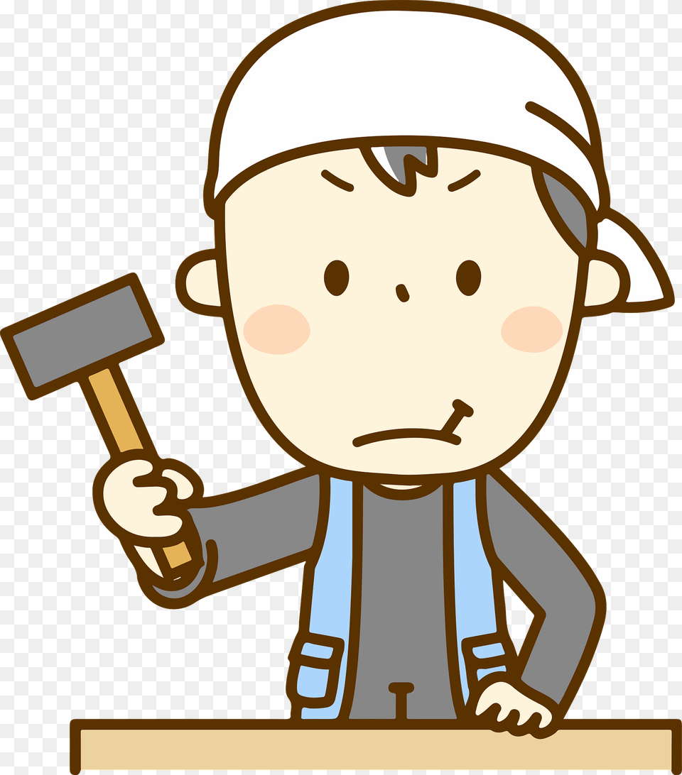 Tyler Carpenter Man Clipart, Device, Hammer, Tool, Face Png Image