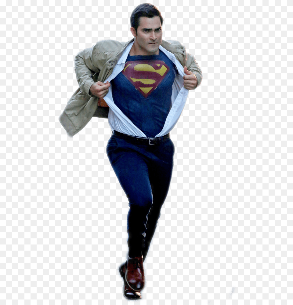 Tyler Hoechlin Superman, Sleeve, Cape, Clothing, Coat Free Transparent Png