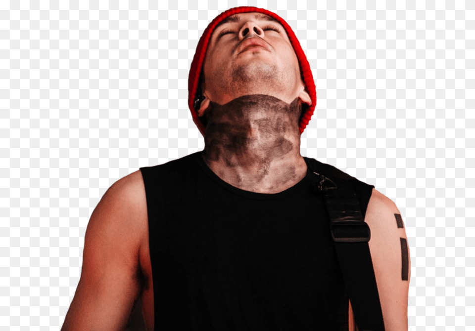 Tyler Joseph 4 By Dlr Des 21 Pilots Singer Neck Tattoo, Adult, Photography, Person, Man Png Image