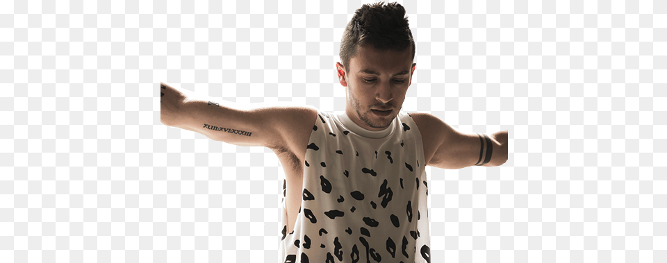 Tyler Joseph Found Original Here No Phun Intended Back Cover, T-shirt, Clothing, Adult, Person Free Png Download