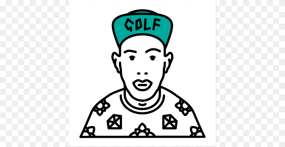 Tyler The Creator, Stencil, Baby, Person, Head Free Png Download
