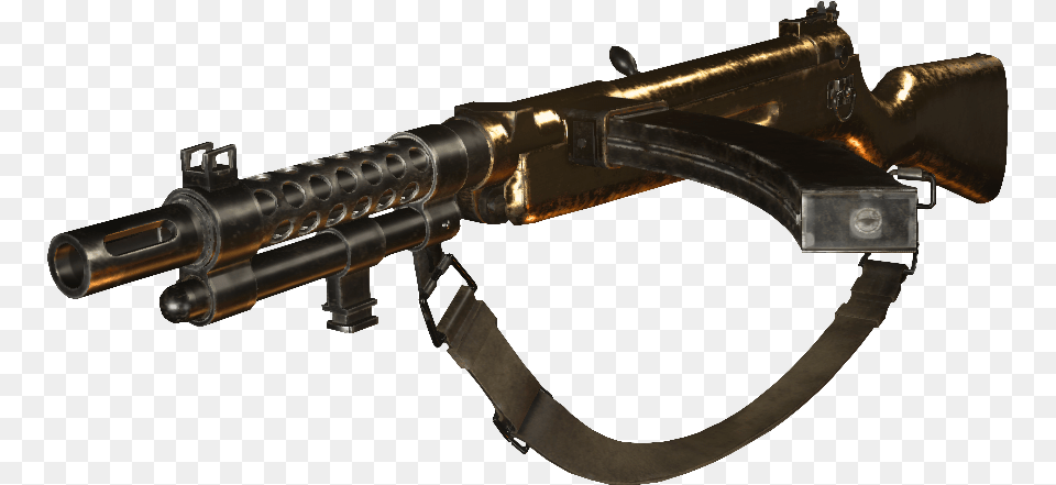 Type 100 Gold Wwii Type 100 Cod, Firearm, Gun, Machine Gun, Rifle Png