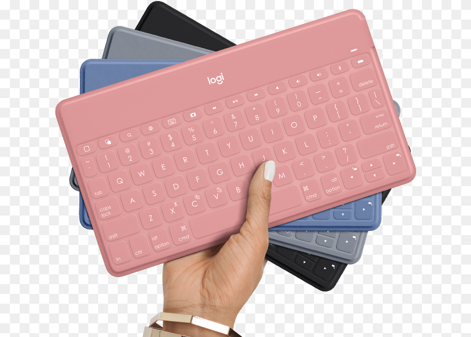 Type It Out In Style Logitech Keys To Go Pink, Computer, Computer Hardware, Computer Keyboard, Electronics Free Transparent Png