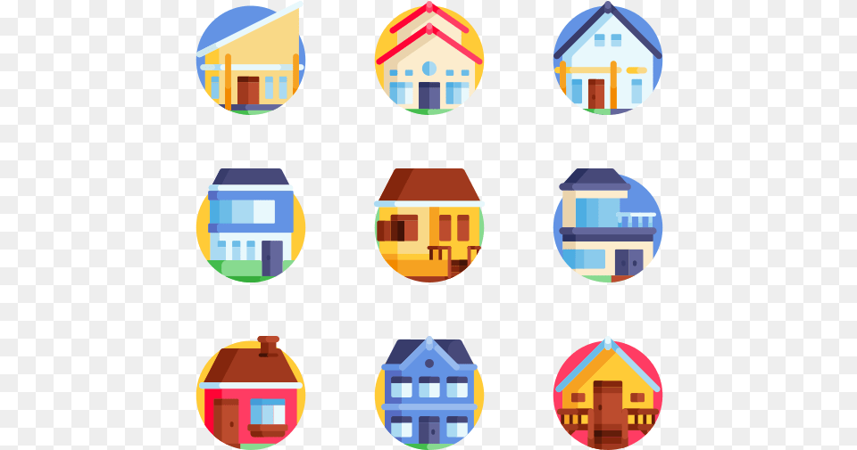 Type Of Houses, Neighborhood, Art, Collage, Architecture Free Png