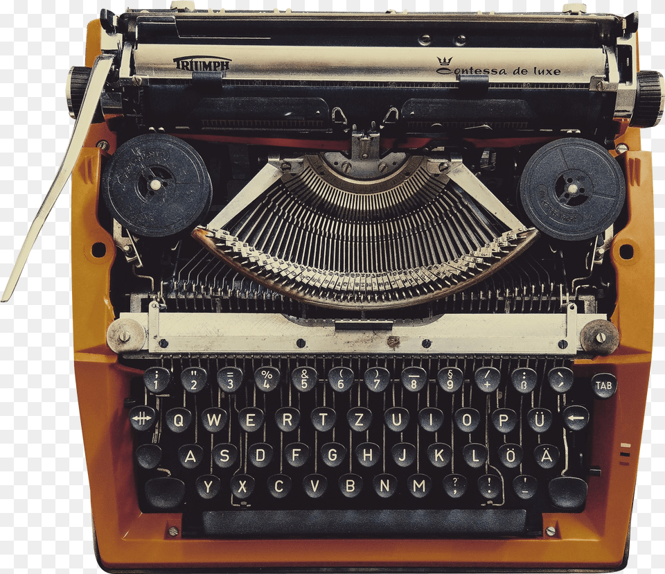 Type Writer Black Orange Transparent Background Free Charles Bukowski Typewriter, Animal, Bird, Eagle, Purple Png Image