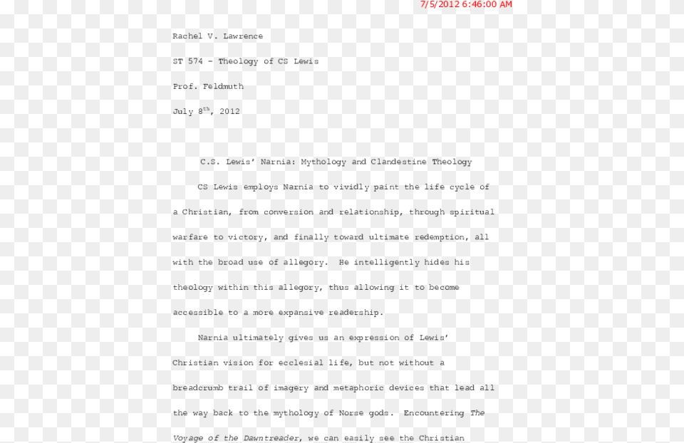 Typed Letter Png Image