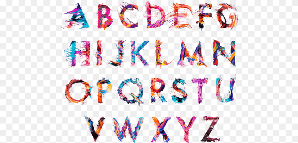 Typeface Letters Typography Colorful File Hd Clipart Typography Abc, Purple, Art, Collage, Chandelier Png Image