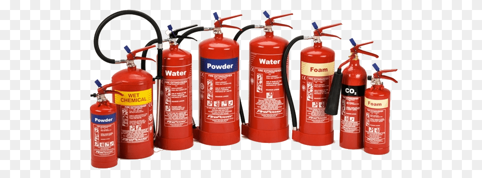 Types Of Fire Extinguisher Fire Extinguisher Types, Cylinder, Dynamite, Weapon Png Image