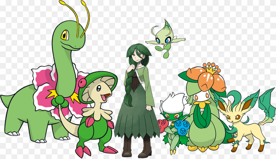 Types Trainer Grass Type Pokemon Team, Person, Face, Head, Book Png Image