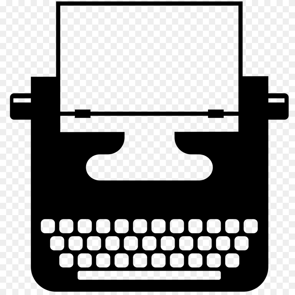 Typewriter, Gray Free Transparent Png