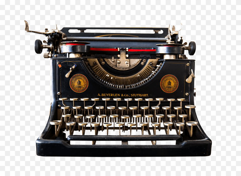 Typewriter, Computer Hardware, Electronics, Hardware, Machine Free Transparent Png