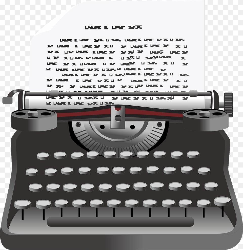 Typewriter Clip, Text, Computer Hardware, Electronics, Hardware Free Png