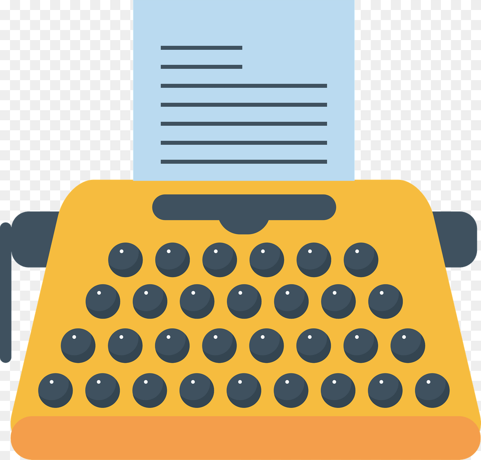 Typewriter Clipart, Electronics Free Transparent Png