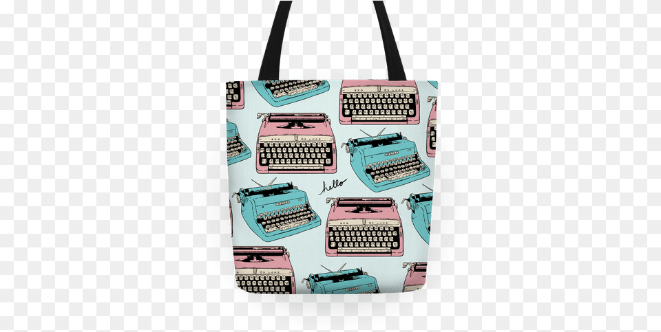Typewriter Pattern Tote Typewriter Pattern Tote Bag Funny Tote Bag Pe Old, Accessories, Purse, Handbag, Tote Bag Free Transparent Png