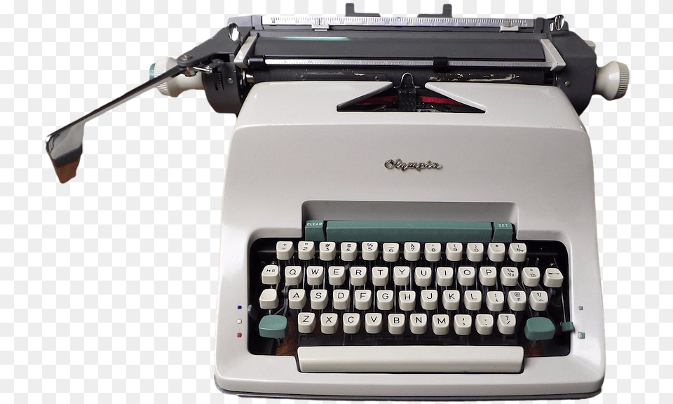 Typewriter Typewriting Machine, Computer Hardware, Electronics, Hardware, Computer Free Transparent Png