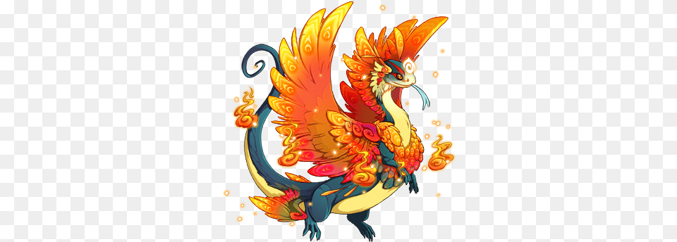 Typhlosion Flight Rising Bird Dragon Png