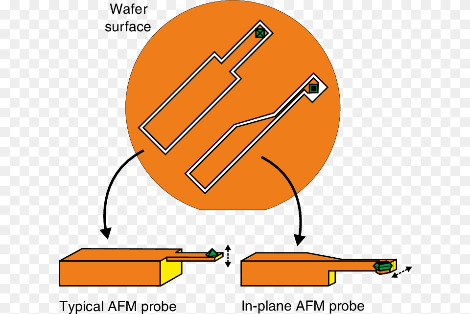 Typical Afm Probe With An Out Of Plane Tip And A Lateral, Weapon, Device, Tool, Plant Free Png Download