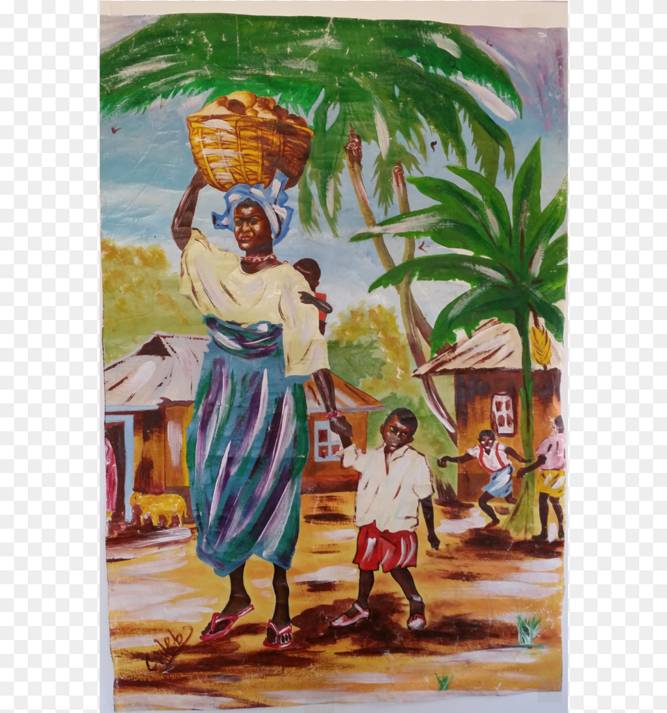 Typical African Woman39s Painting Painting, Art, Adult, Person, Woman Free Transparent Png