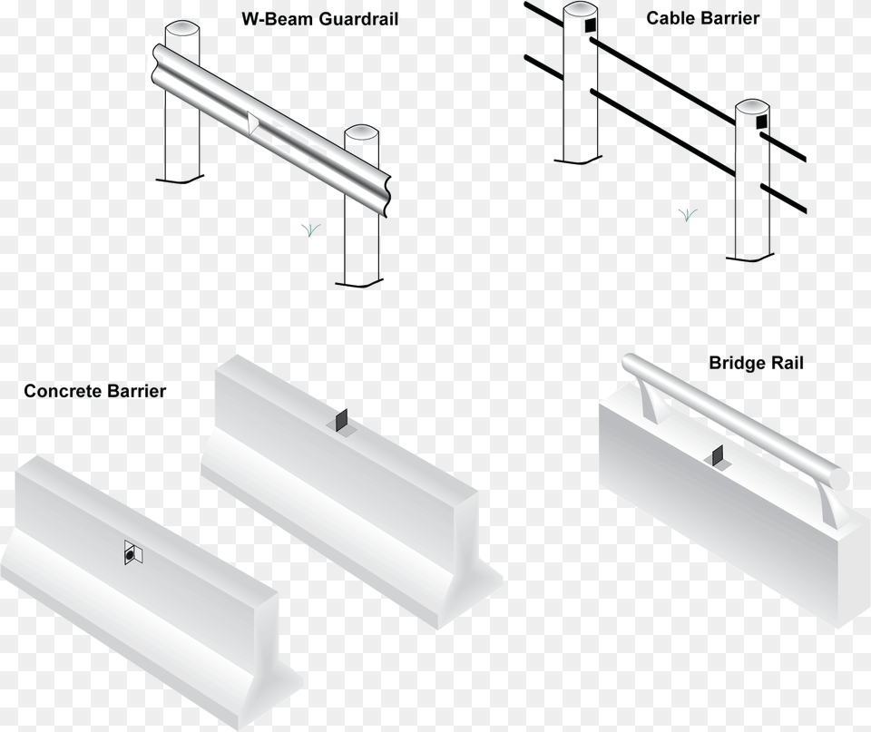 Typical Barrier Reflector Installation Parallel, Handrail, Handle Free Png Download