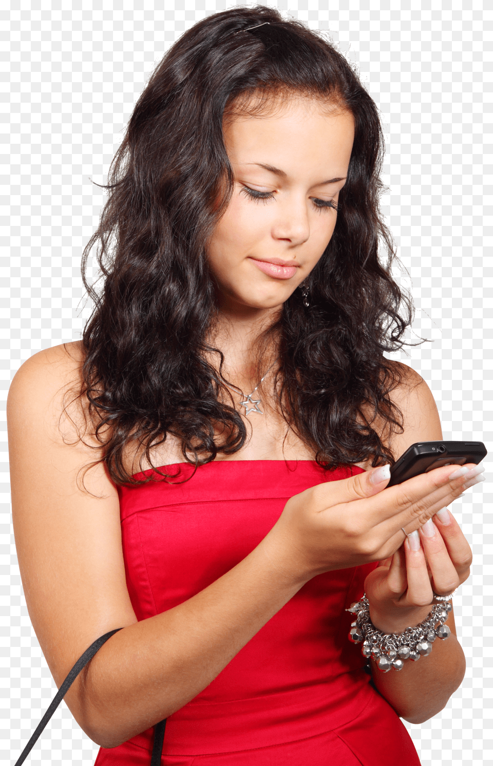 Typing And Vectors For Dlpngcom Black Girl Holding Phone, Woman, Photography, Person, Hand Free Png Download