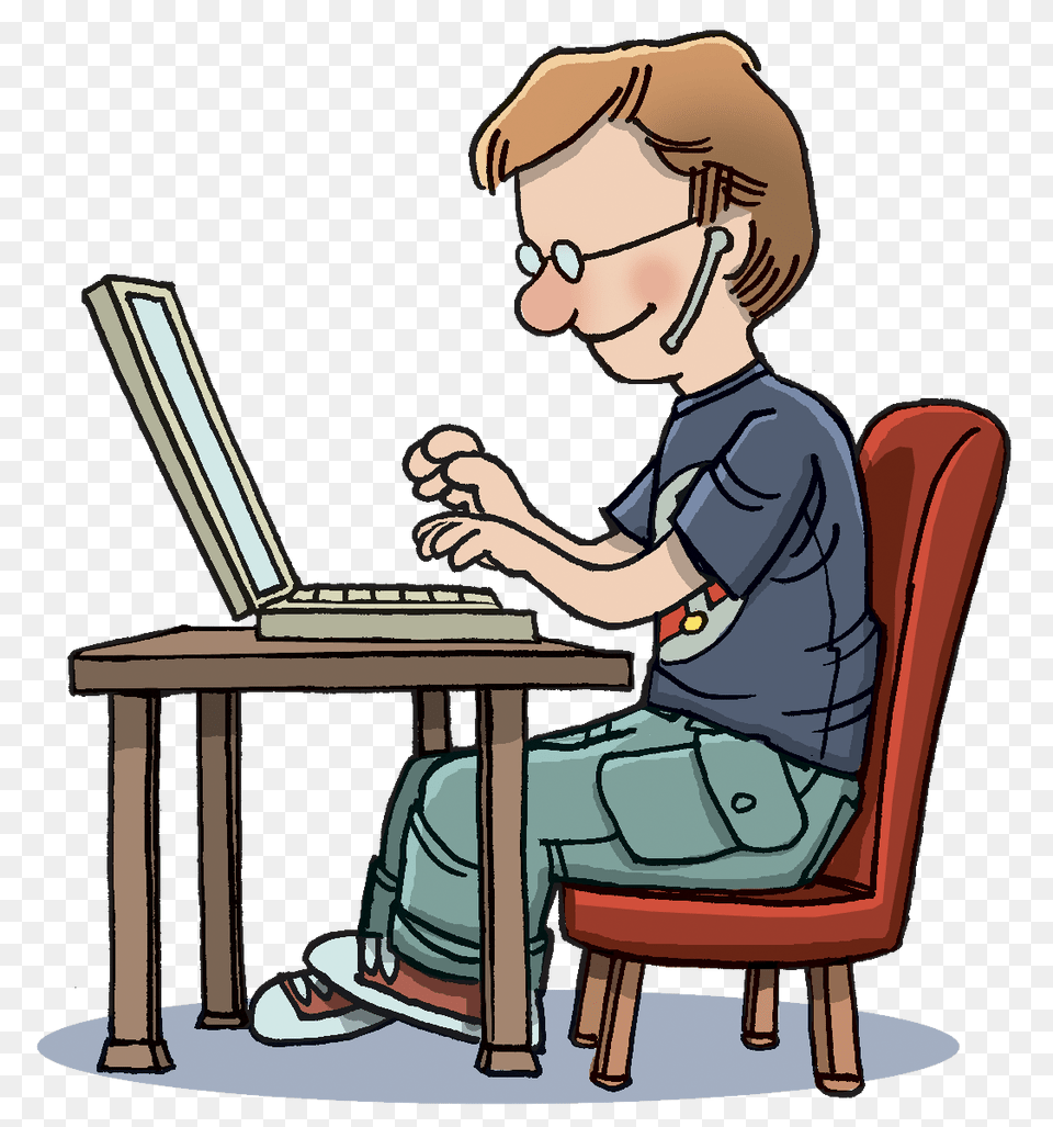 Typing Practice Cliparts, Sitting, Person, Reading, Baby Free Transparent Png